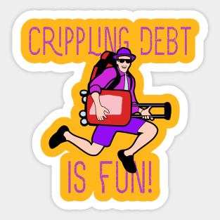 Crippling Debt Sticker